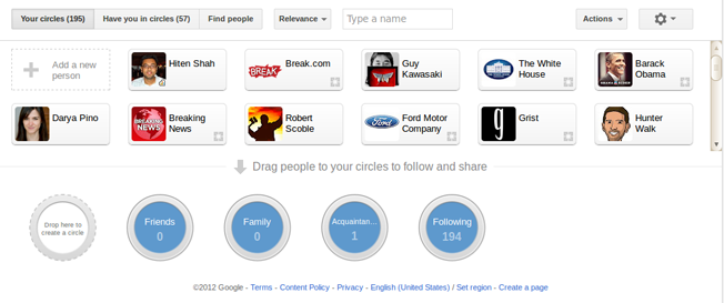 Google+ Circles