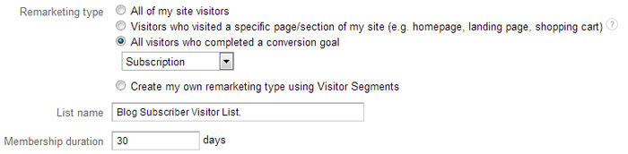 You can create lists that target visitors who took a certain action.