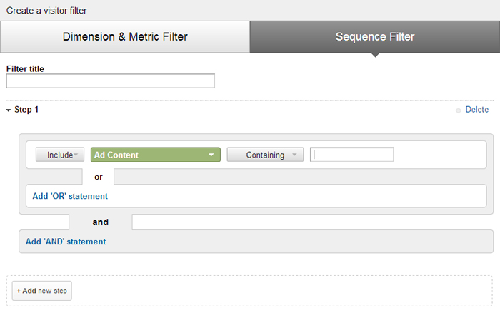 Sequence filter